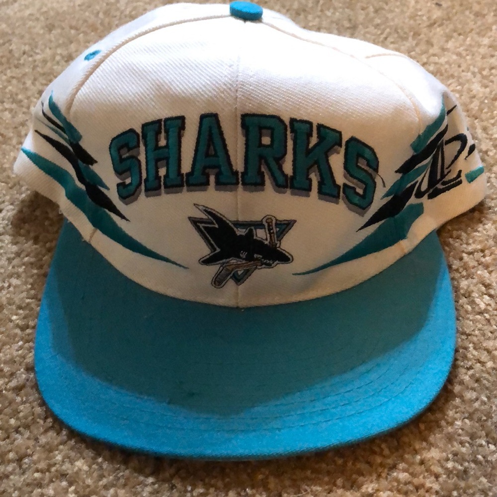 NHL San Jose sharks snapback 90s hockey hat